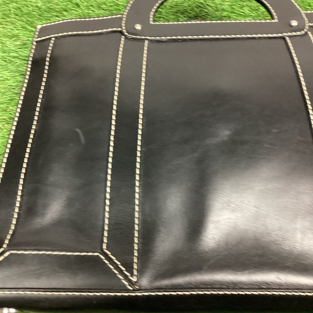 Vintage Marc Jacobs Handbag Briefcase Black Leather - Picture 11 of 16